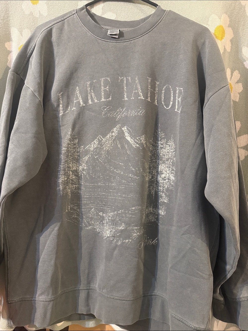 PINK Victoria's Secret Lake Tahoe Graphic Crewneck - Gray